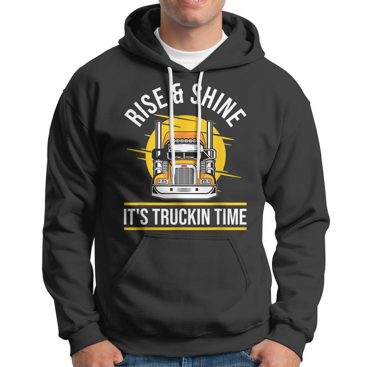 Trucker - 18 Wheeler Freighter Truck Driver Hoodie
