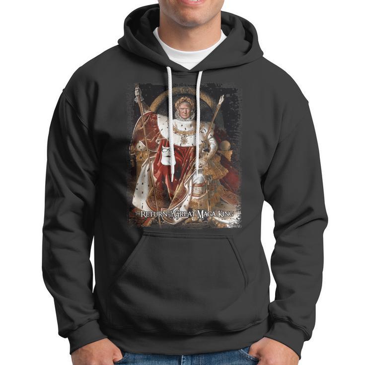 Ultra Maga The Return Of The Great Maga King Fun Trump Hoodie