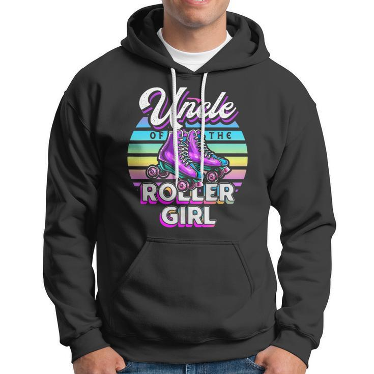 Uncle Of Roller Girl Roller Skating Birthday Matching Family Hoodie
