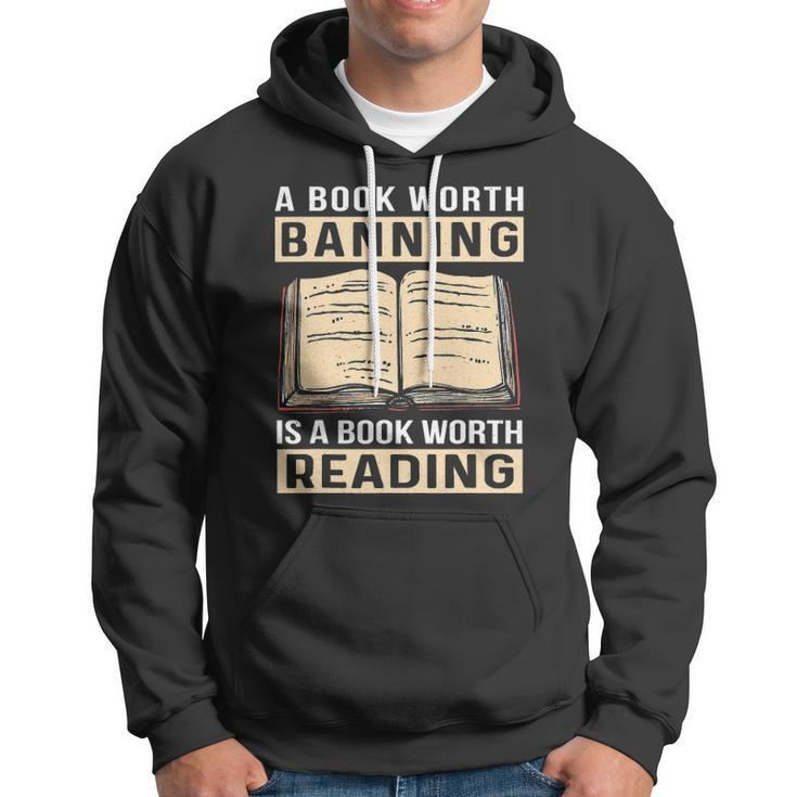 Vintage Censorship Book Reading Nerd I Read Banned Books Hoodie