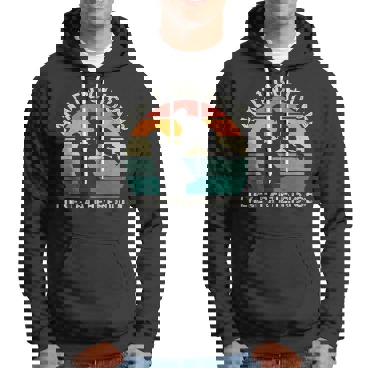 Vintage Dad Father Aint Hood Like Fatherhood Hoodie