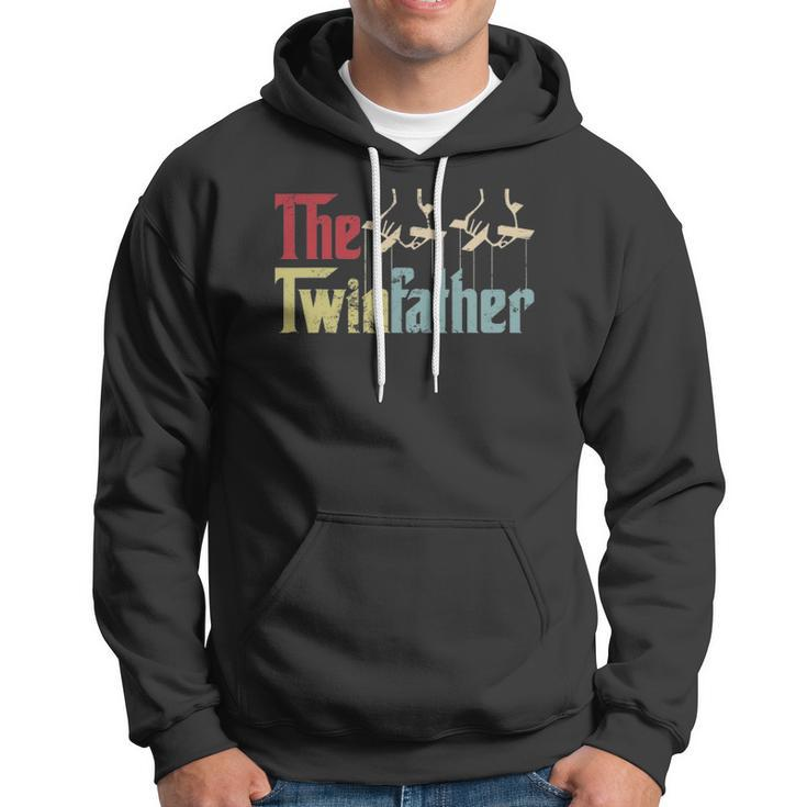 Vintage The Twinfather Happy Fathers Day Proud Dad Of Twins Hoodie