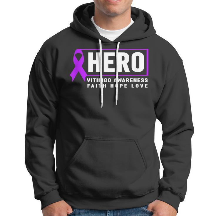 Vitiligo Awareness Hero - Purple Vitiligo Awareness Hoodie