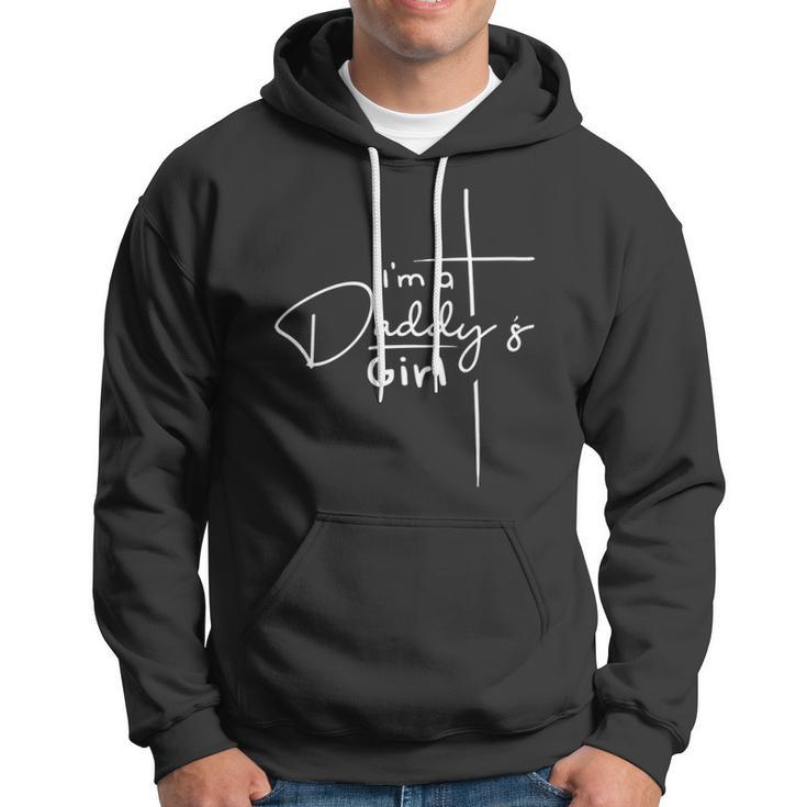 Womens Im A Daddys Girl - Christian Gifts - Funny Faith Based V-Neck Hoodie