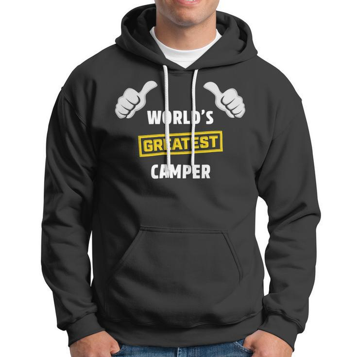 Worlds Greatest Camper Funny Camping Gift CampShirt Hoodie
