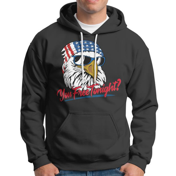 You Free Tonight Bald Eagle American Flag Happy 4Th Of July V2 Hoodie