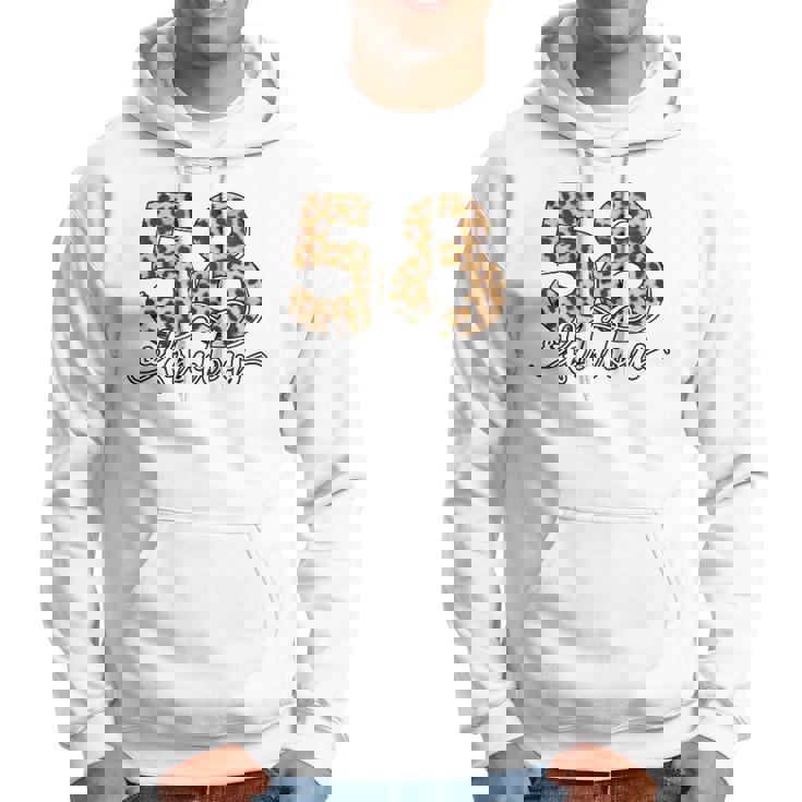 58Th Birthday Fabulous 58 Years Old Cool Leopard Birthday Hoodie