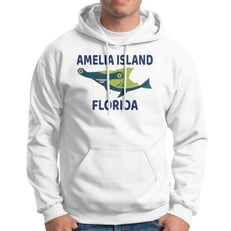 Amelia Island Florida Shark Themed Hoodie