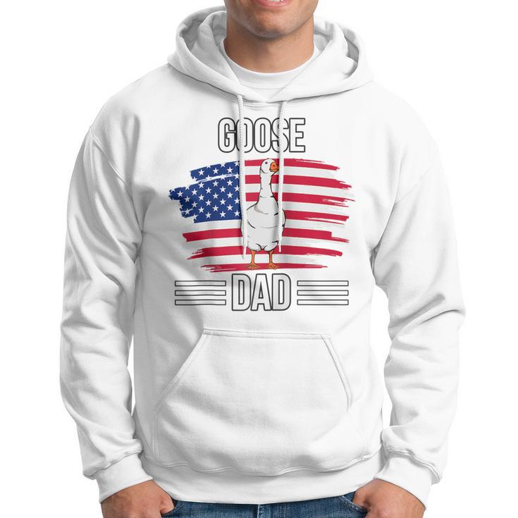 Bird Us Flag 4Th Of July Fathers Day Goose Dad Hoodie