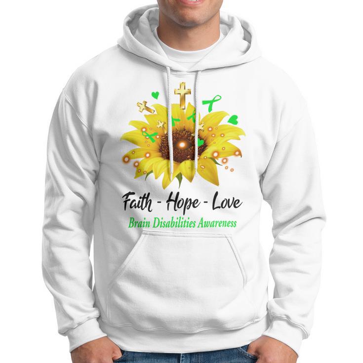 Brain Disabilities Awareness Faith Hope Love Hoodie