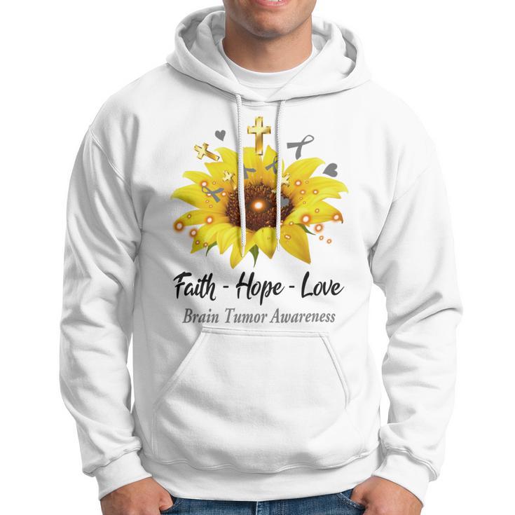 Brain Tumor Awareness Faith Hope Love Hoodie