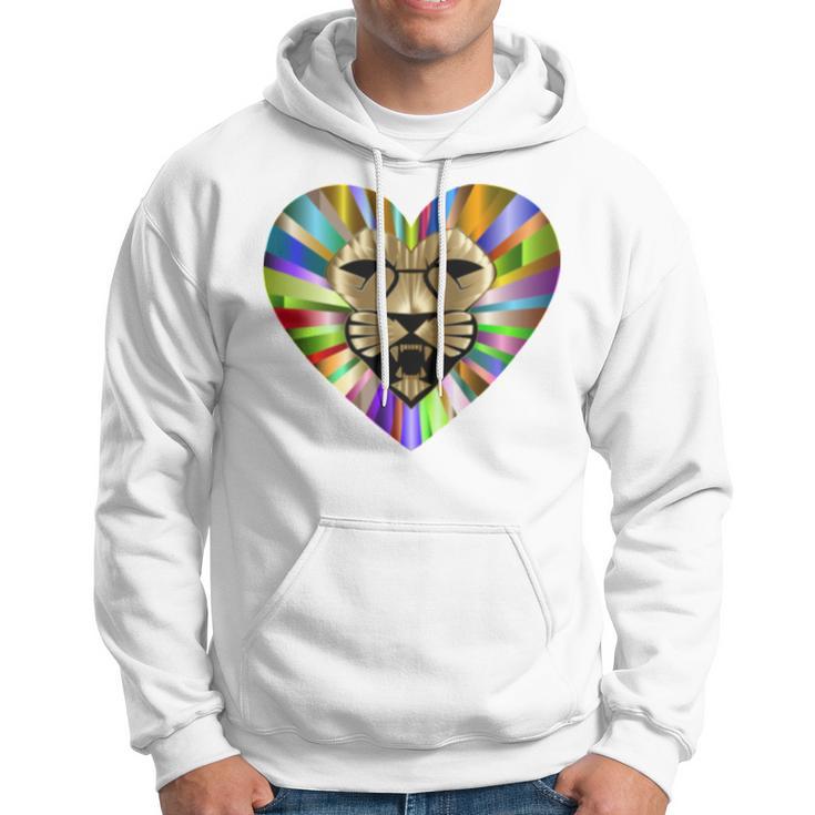 Colored Lion Heart Hoodie