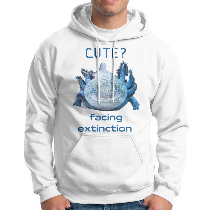 Cute Axolotl Facing Extinction Hoodie