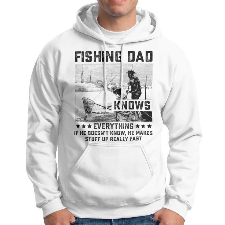 Fishing Dad Knows Everything Old Man Hoodie