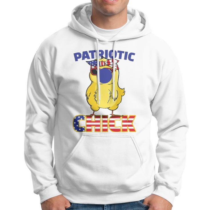 Fourth Of July 4Th Cute Patriotic Chick American Flag Gift Hoodie