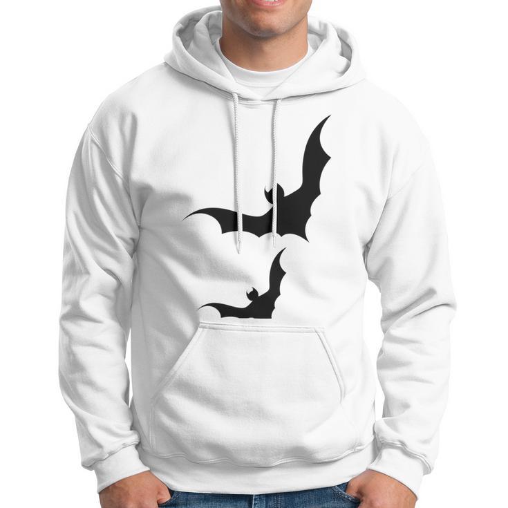 Halloween Two Bats Pattern Hoodie