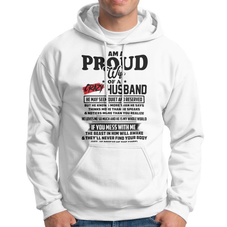 I Am A Proud Wife Of A Crazy Husband V2 Hoodie