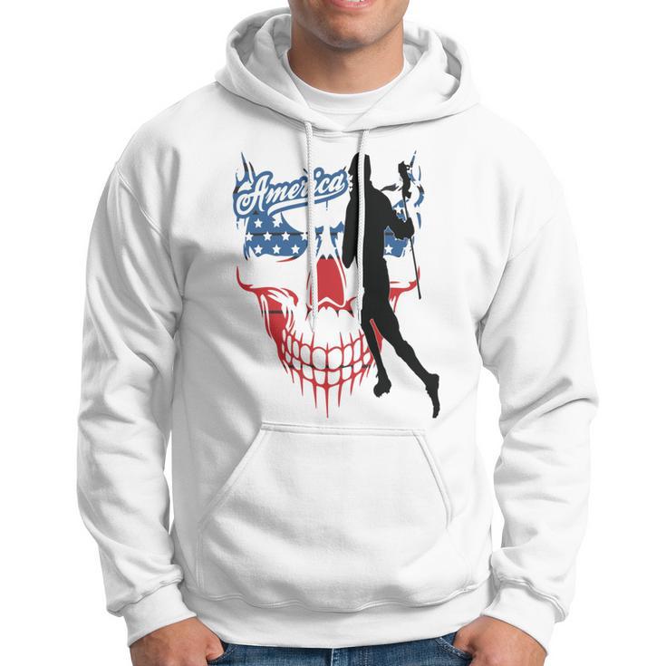 Lacrosse Usa Flag Hoodie