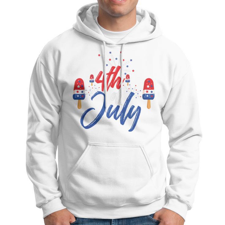 Memorial Day 4Th Of July Holiday Patriotic Ice Cream V2 Hoodie