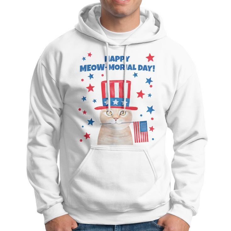 Memorial Day Cat Meowmorial Day Hoodie