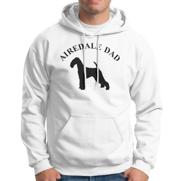 Mens Airedale Dad Airedale Terrier Owner Gift Hoodie