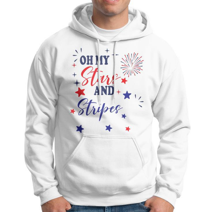 Oh My Stars And Stripes July 4Th Patriotic Fireworks Hoodie
