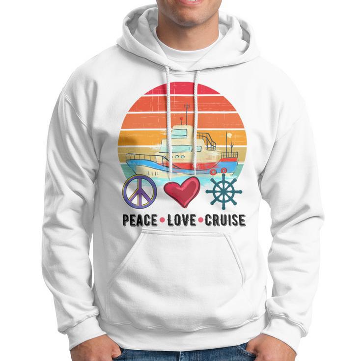 Peace Love Cruising Family Cruise Vacation Matching Gift Hoodie