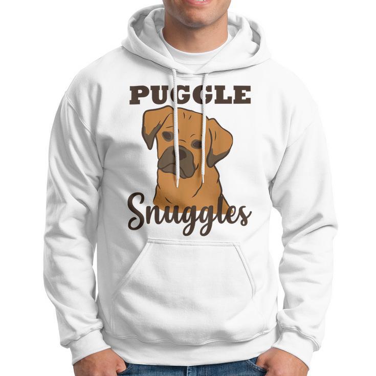 Puggle Dog Snuggles Funny Cute Pug Beagle Mom Dad Hoodie