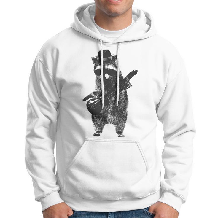 Raccoon Wielding Ukulele Hoodie