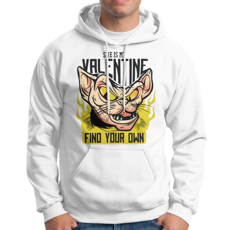 She Is My Valentine Cat Hoodie