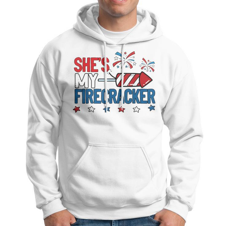 Shes My Firecracker 4Th July Matching Couples His And Hers Hoodie