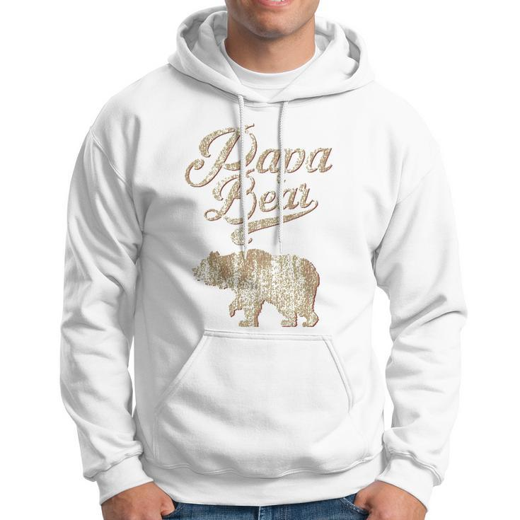 Vintage Papa Bear Dad Fathers Day Father Gift Tee Hoodie