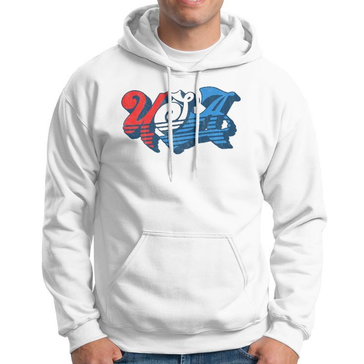 Vintage Usa Independence Day 4Th Of July Summer Typography Hoodie