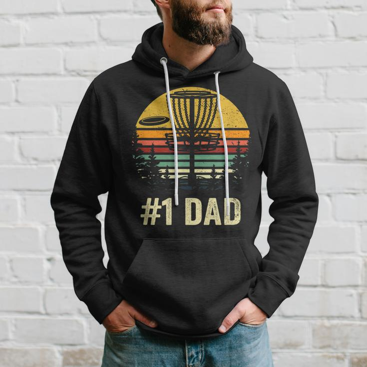 1 Dad Disc Golf Gift Number One Father Frisbee Golfing Disk Hoodie Gifts for Him
