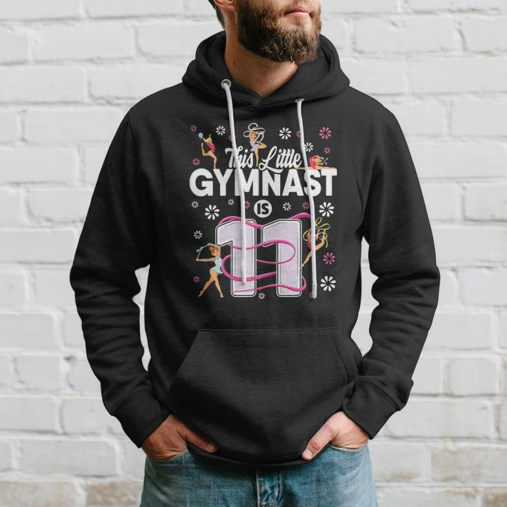 11 Years Old Gymnast 11Th Birthday Girl Tumbling Gymnastics Hoodie Gifts for Him