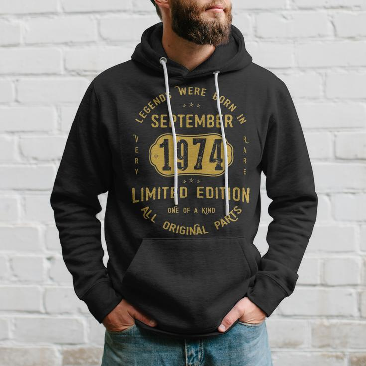 1974 September Birthday Gift 1974 September Limited Edition Hoodie Gifts for Him