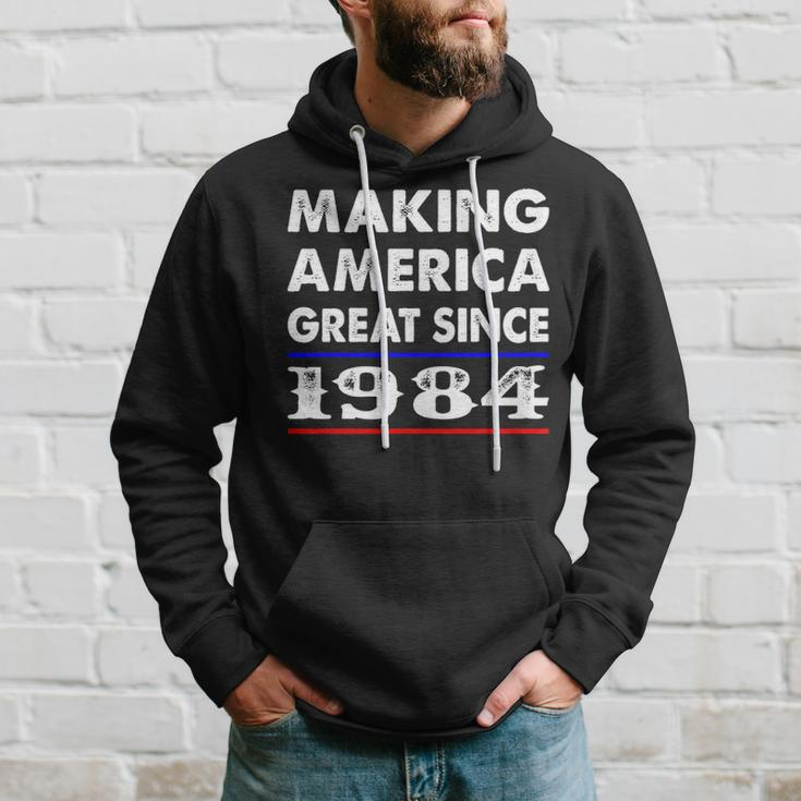 1984 Birthday Making America Great Since 1984 Hoodie Gifts for Him