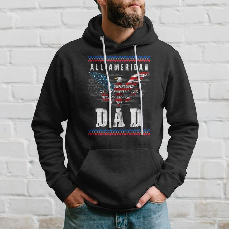 4Th Of July American Flag Dad Hoodie Gifts for Him
