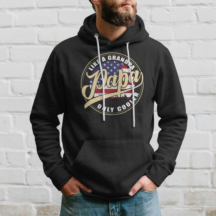 4Th Of July Dad Gifts Papa Like A Grandpa Only Cooler Hoodie Gifts for Him