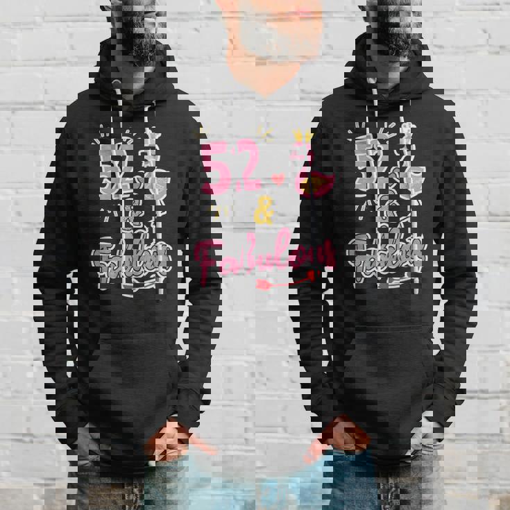 52 And Fabulous - 52 Years Old Gift - 52Nd Birthday Hoodie Gifts for Him