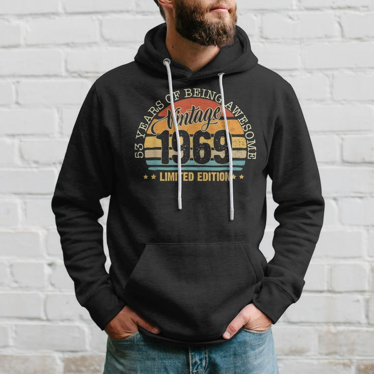 53 Years Old Gift Vintage 1969 Limited Edition 53Rd Birthday Hoodie Gifts for Him