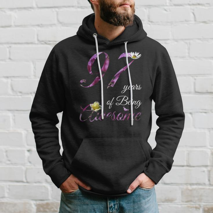 97 Years Old Awesome Floral 1925 97Th Birthday Gift Hoodie Gifts for Him