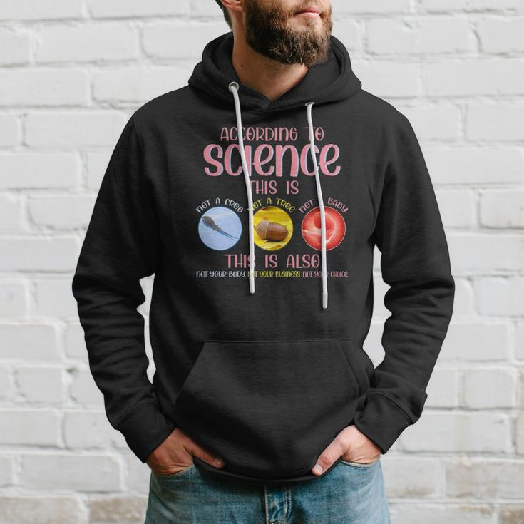 According To Science This Is Pro Choice Reproductive Rights Hoodie Gifts for Him