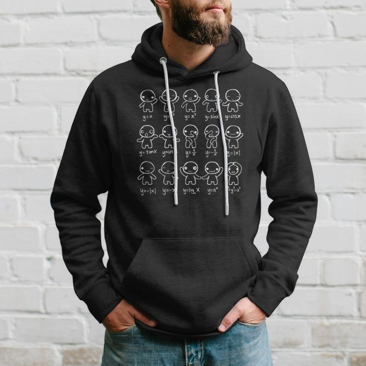 Algebra Dance Math Functions Graph Plot Cute Figures Hoodie Gifts for Him