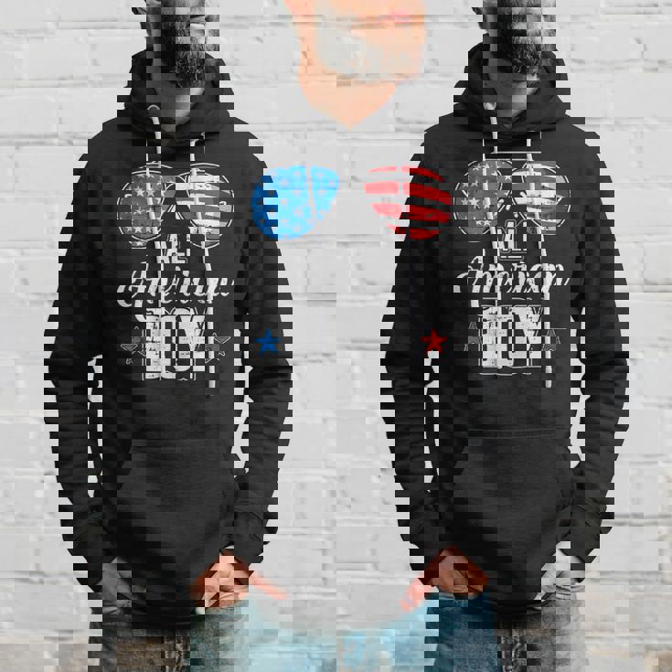 All American Boy Us Flag Sunglasses For Matching 4Th Of July Hoodie Gifts for Him All American Boy Us Flag Sunglasses For Matching 4Th Of July Hoodie Gifts for Him