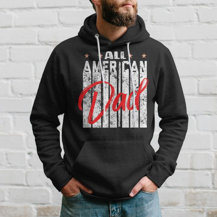 All American Dad Retro 4Th Of July Cool & Funny Melanin Art Hoodie Gifts for Him