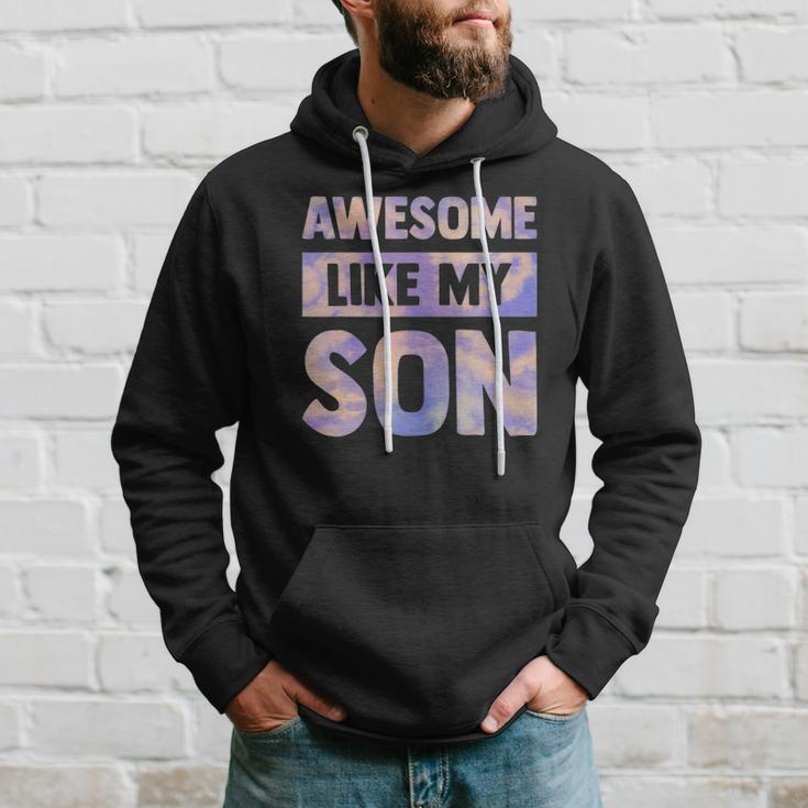 Awesome Like My Son Matching Fathers Day Family Kid Tie Dye Hoodie Gifts for Him