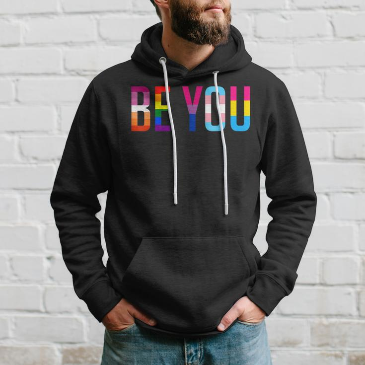 Be You Lgbt Flag Gay Pride Month Transgender Rainbow Lesbian Hoodie Gifts for Him