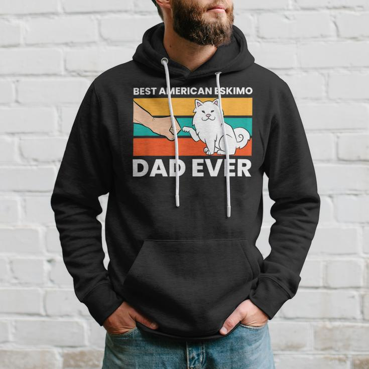 Best American Eskimo Dad Ever Funny American Eskimo Dad Hoodie Gifts for Him