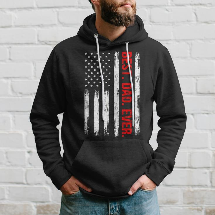 Best Dad Ever American Flag Proud Dad From Daughter Son Hoodie Gifts for Him